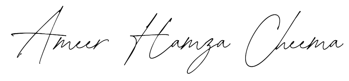 Ammer Hamza Cheema Signature